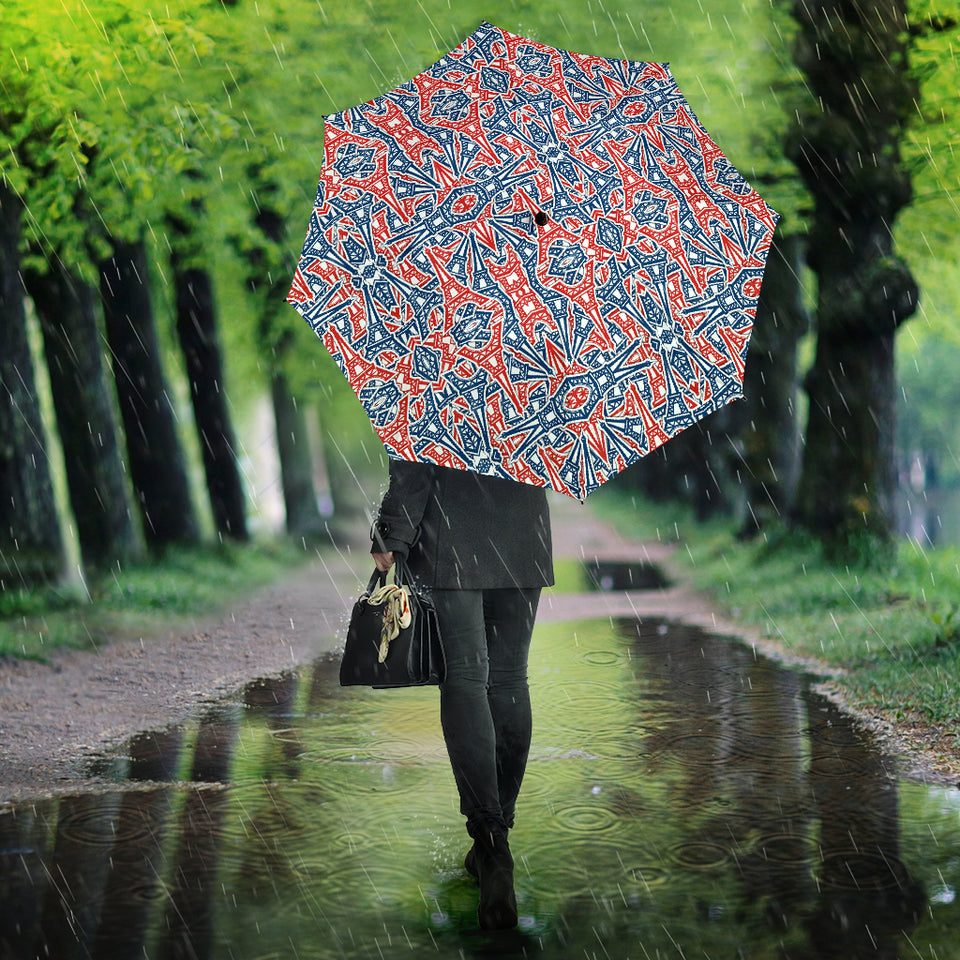 Eiffel Tower Pattern Print Design 02 Umbrella