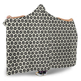 Coffee Bean Abstract Modern Pattern Hooded Blanket