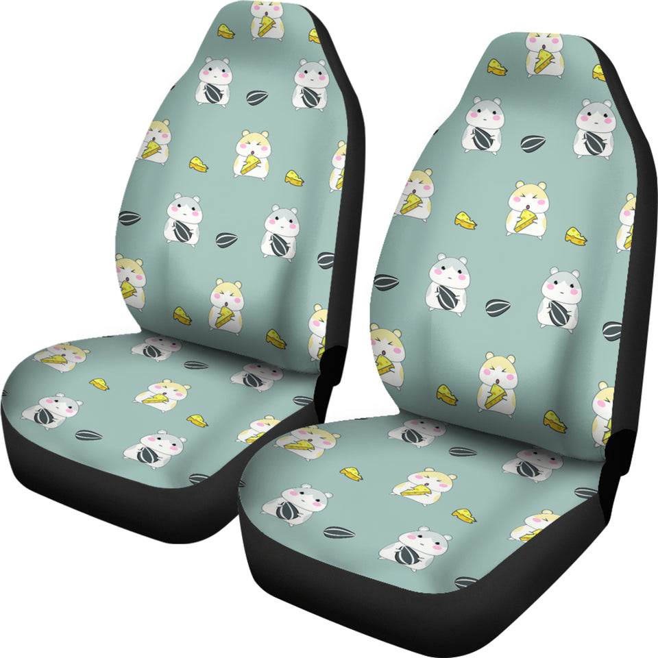 Cute Hamster Cheese Pattern Universal Fit Car Seat Covers