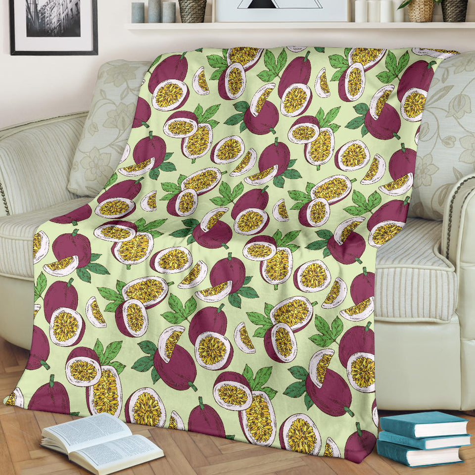 Passion Fruit Pattern Premium Blanket