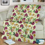Passion Fruit Pattern Premium Blanket