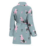 Poodle Dog Pattern Women'S Bathrobe
