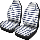 Anchor Rope Nautical Pattern  Universal Fit Car Seat Covers