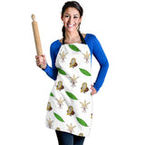 Color Hand Drawn Cocoa Pattern Adjustable Apron