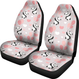 Cute Panda Ballon Heart Pattern Universal Fit Car Seat Covers