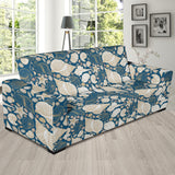 Shell Polynesian Tribal Design Pattern Sofa Slipcover