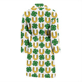 Horseshoes Pattern Print Design 04 Men's Bathrobe