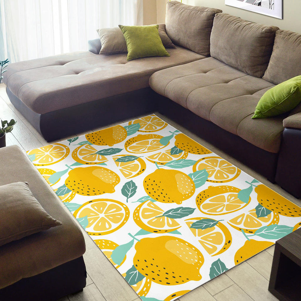 Lemon Design Pattern Area Rug