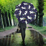 Hand Drawn Cute Unicorn Star Planet Umbrella