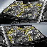 Hand Drawn Dragonfly Pattern Car Sun Shade