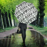 Piano Pattern Print Design 03 Umbrella