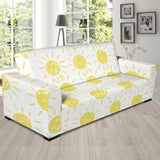 Hand Drawn Sun Pattern Sofa Slipcover