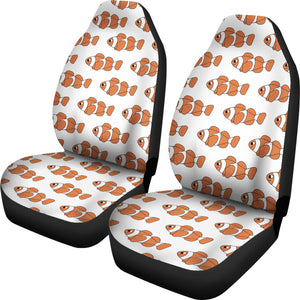 Clown Fish Pattern Print Design 05 Universal Fit Car Seat Covers