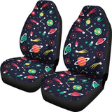 Colorful Space Pattern Planet Star  Universal Fit Car Seat Covers