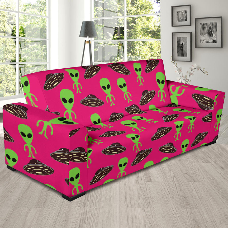 Alien Pattern Print Design 03 Sofa Slipcover