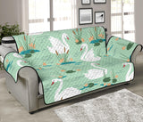 White swan lake pattern Sofa Cover Protector