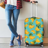 Banana Palm Leaves Pattern Background Luggage Covers