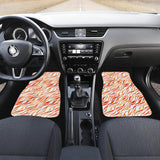 Fire Flame Watercolor Pattern Front And Back Car Mats
