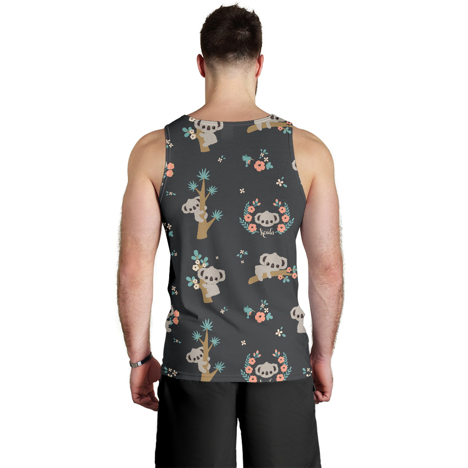 Cute koala pattern Men Tank Top
