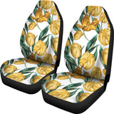 Yellow Tulips Pattern  Universal Fit Car Seat Covers