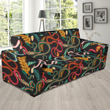 Colorful Snake Plant Pattern Sofa Slipcover
