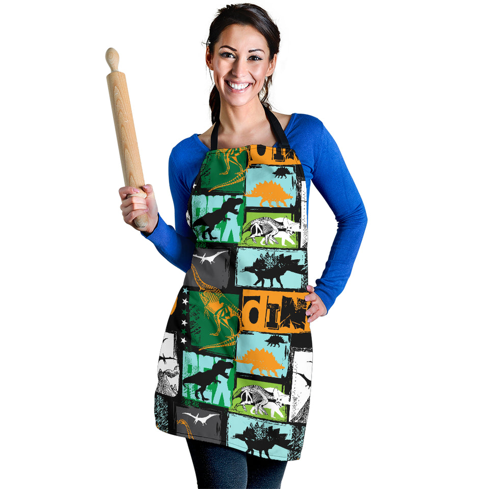 Dinosaurs Print Pattern Adjustable Apron
