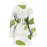 Cucumber Sketch Pattern Women'S Bathrobe