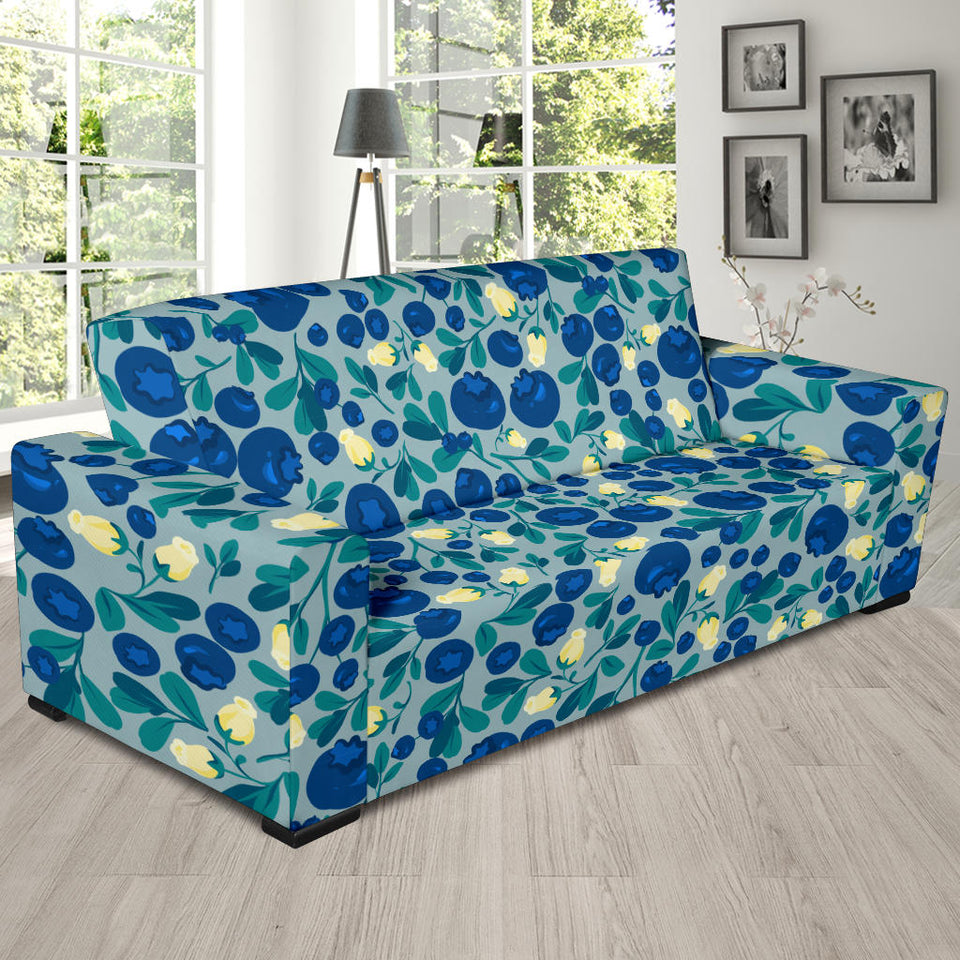 Blueberry Design Pattern Sofa Slipcover