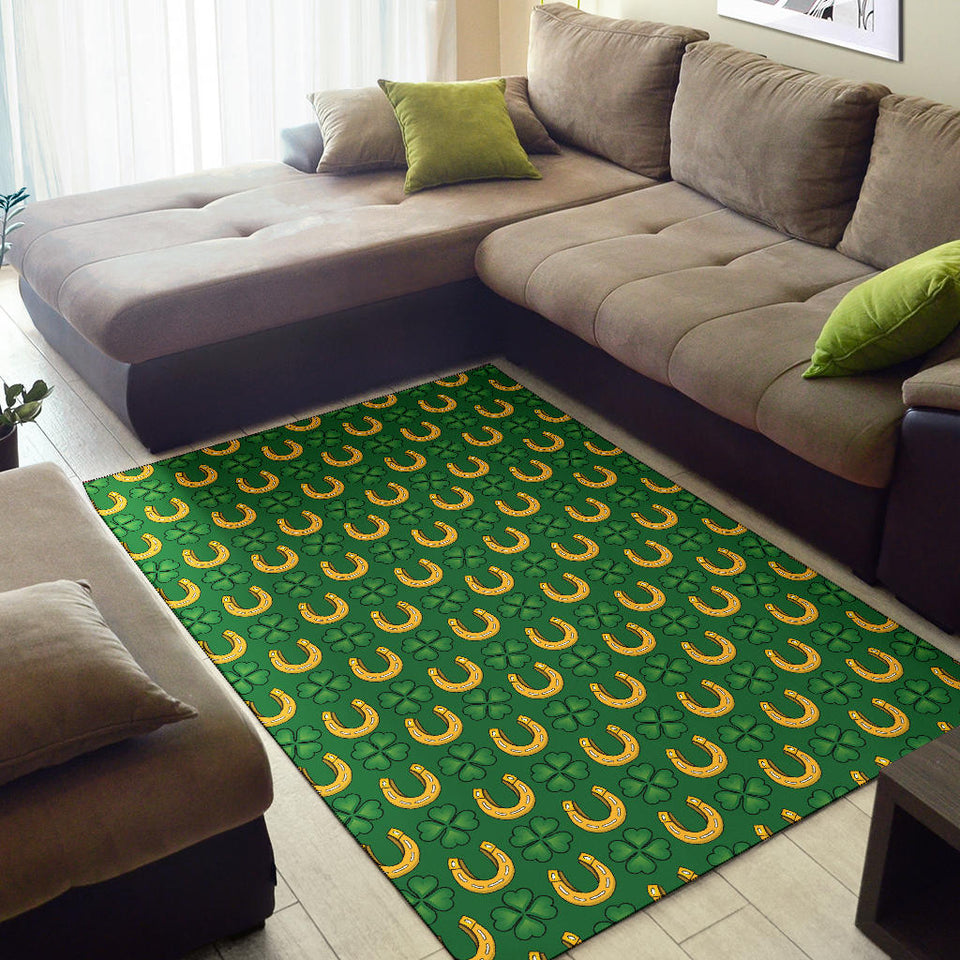 Horseshoes Pattern Print Design 05 Area Rug