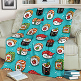 Cute Sushi Pattern Premium Blanket