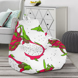 Dragon Fruits White Background Bean Bag Cover