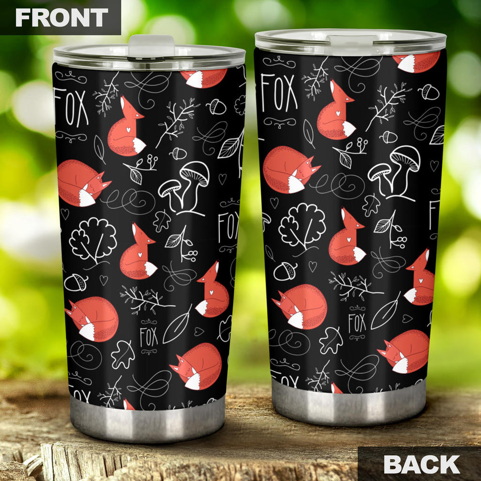 Fox Sleeping Fox Pattern Tumbler