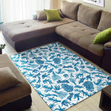 Coral Reef Pattern Print Design 01 Area Rug