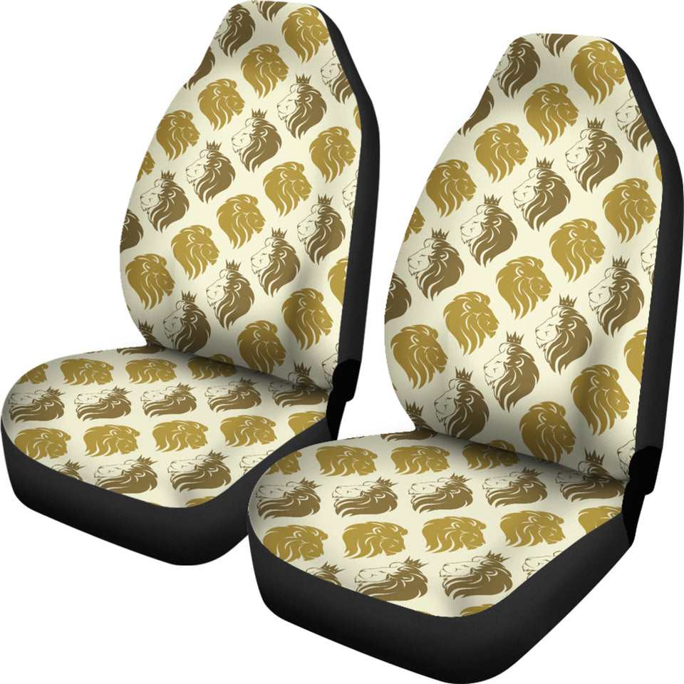 Lion Pattern Print Design 02 Universal Fit Car Seat Covers