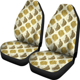 Lion Pattern Print Design 02 Universal Fit Car Seat Covers