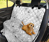 Spider Web Cobweb Pattern White Background Dog Car Seat Covers