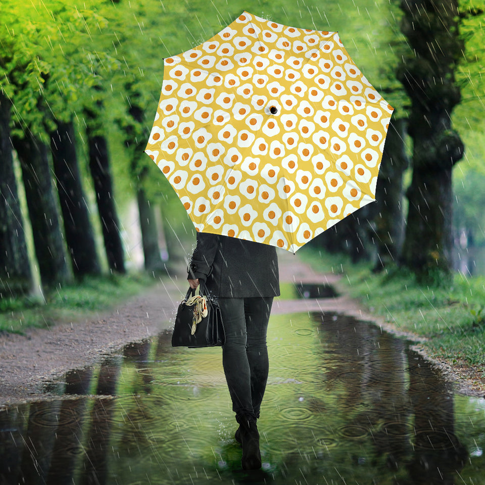 Fried Eggs Pattern Print Design 05 Umbrella