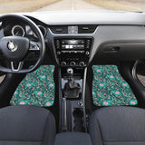 Elephants Jungle Pattern Front And Back Car Mats