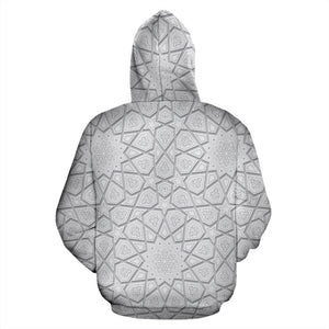 Arabic Star Pattern Men Women Pullover Hoodie
