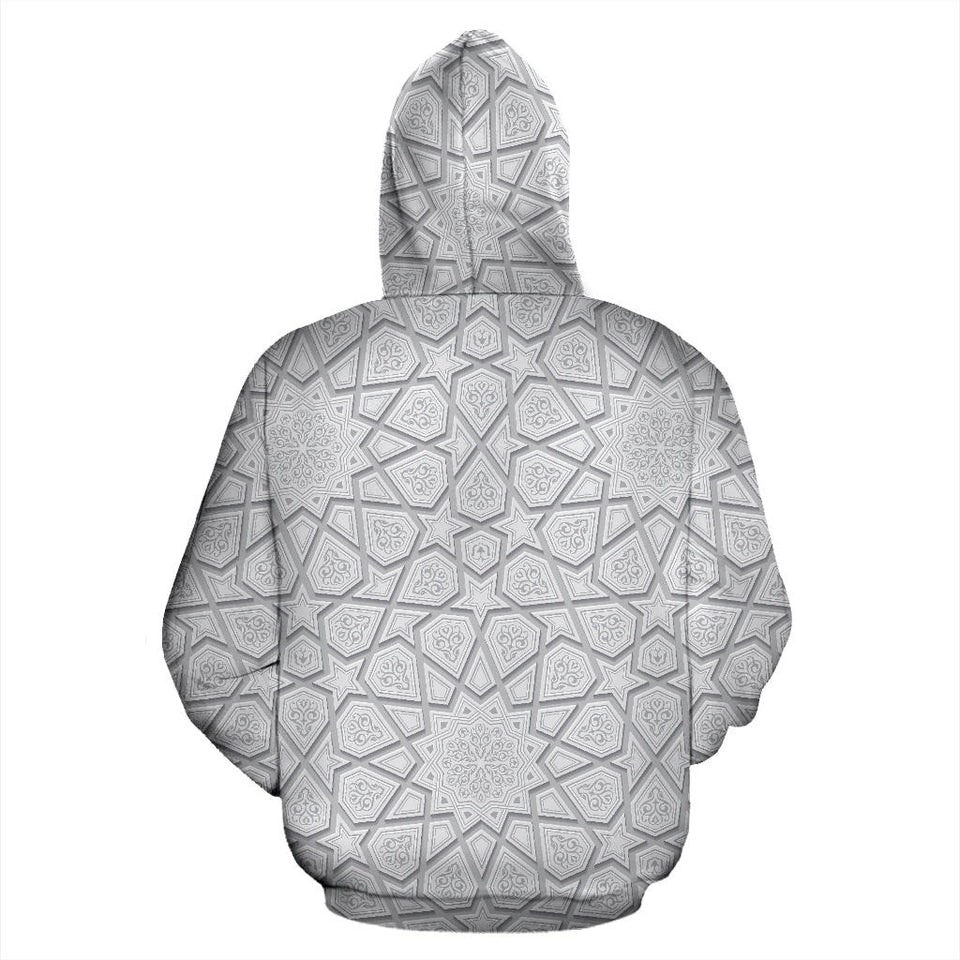 Arabic Star Pattern Men Women Pullover Hoodie