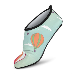 Hot Air Balloon Design Pattern Aqua Shoes