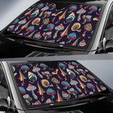 Colorful Mushroom Pattern Car Sun Shade