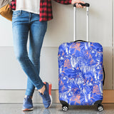 White Bengal Tigers Pattern Luggage Covers