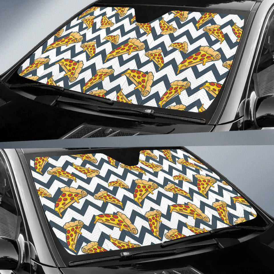 Pizza Design Pattern Car Sun Shade
