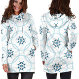 Nautical Steering Wheel Chain Women'S Hoodie Dress
