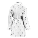 Engine Piston Background Pattern Print Design 01 Women's Bathrobe