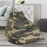 Dark Green Camo Camouflage Pattern Bean Bag Cover