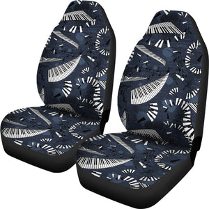 Piano Pattern Print Design 02 Universal Fit Car Seat Covers