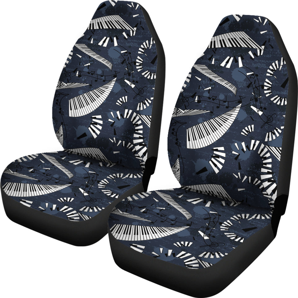 Piano Pattern Print Design 02 Universal Fit Car Seat Covers