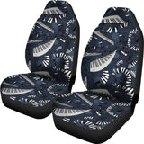 Piano Pattern Print Design 02 Universal Fit Car Seat Covers